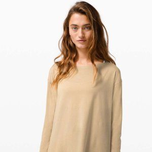 Lululemon Back In Action Long Sleeve - Trench - Size 20